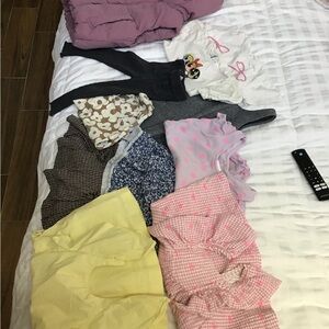 Zara Kids Mixed Dresses and Tops in Pink, Yellow, White, Blue, Gray, Brown